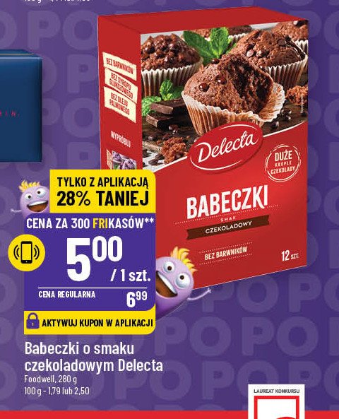 Babeczki czekoladowe Delecta promocja w POLOmarket