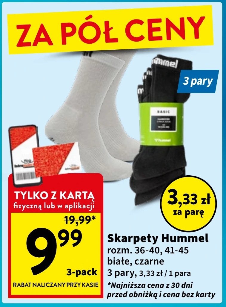 Skarpetki męskie rozm. 36-45 HUMMEL promocja w Intermarche