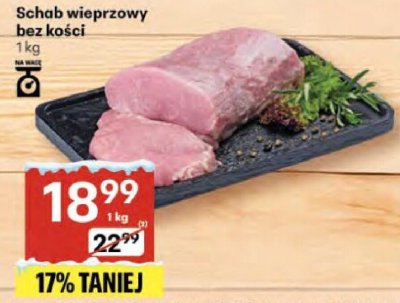Schab wieprzowy bez kości 1kg Delikatesy Centrum promocja w Delikatesy Centrum