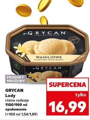 Lody różne rodzaje 1100 ml/900 g  promocja w Kaufland