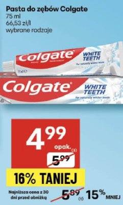 Pasta do zębów Colgate 75 ml wybrane rodzaje promocja w Delikatesy Centrum