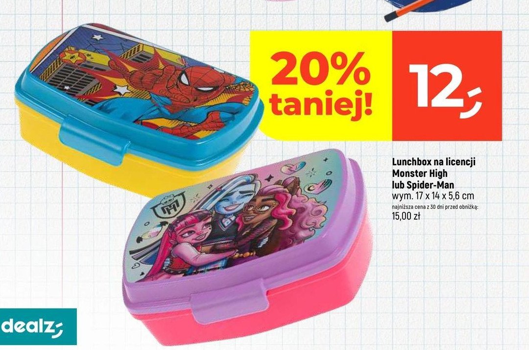 Lunchbox śniadaniowy monster high promocja