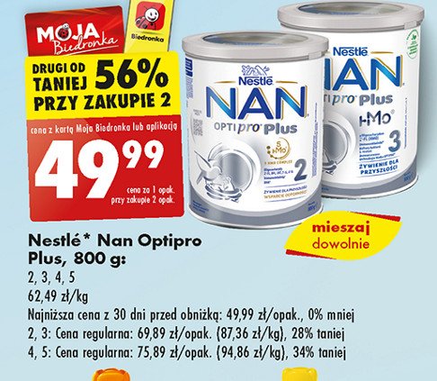 Mleko 5 Nestle nan optipro plus promocja