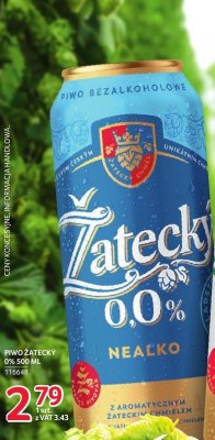Piwo Żatecky 0% 500 ml promocja w Selgros