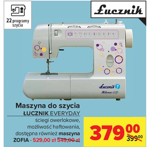 Maszyna do szycia zofia Łucznik promocja