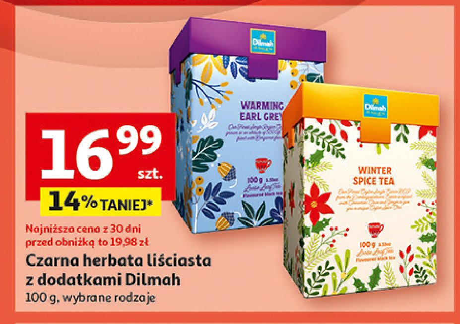 Herbata winter spice Dilmah promocja w Auchan