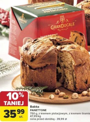 Babka PANETTONE z kremem tiramisu Carrefour promocja w Carrefour