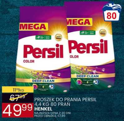 Proszek do prania Persil 4,4 kg 80 prań Henkel Deep Clean promocja w Wafelek