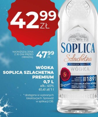 Wódka Soplica Szlachetna Premium 0,7L promocja w Duży Ben