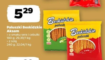 Paluszki Beskidzkie z solą promocja w Netto