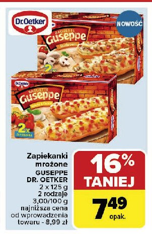 Zapiekanka ser-pomidor Dr. oetker guseppe promocja