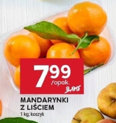 Mandarynki z liściem promocja w Stokrotka