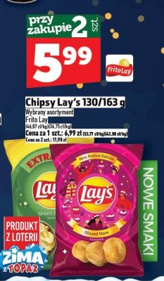 Chipsy Lay's 130/163 g promocja w TOPAZ