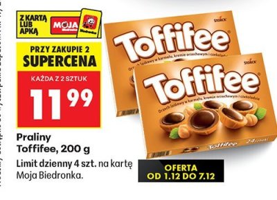 Praliny Toffifee 200 g promocja w Biedronka
