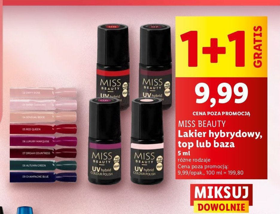 Lakier hydrydowy 05 Miss beauty promocja w Lidl