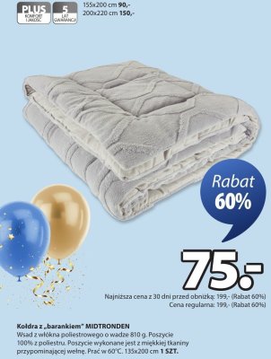 Kołdra z barankiem MIDTRONDEN promocja w Jysk