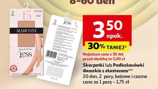 Skarpetki elastil Marconi promocja w Auchan