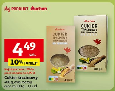 Cukier trzcinowy promocja w Auchan