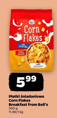 Płatki śniadaniowe Corn Flakes Breakfast from Bell's promocja w Netto