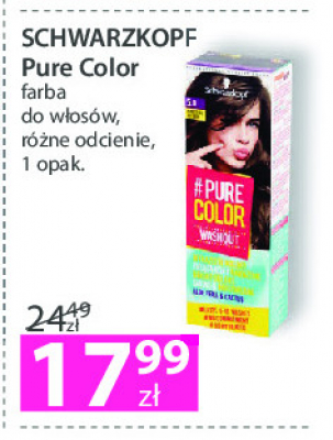 呕el koloryzuj膮cy 5.0 Schwarzkopf pure color washout promocja