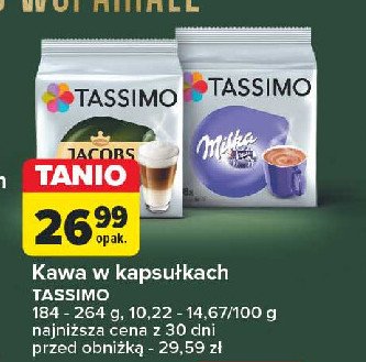 Kawa latte macchiato Tassimo jacobs promocja