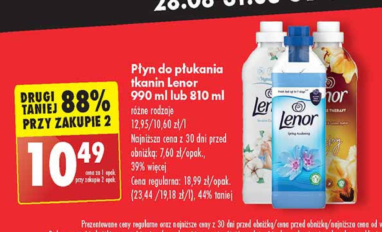 Płyn sensitive Lenor promocja