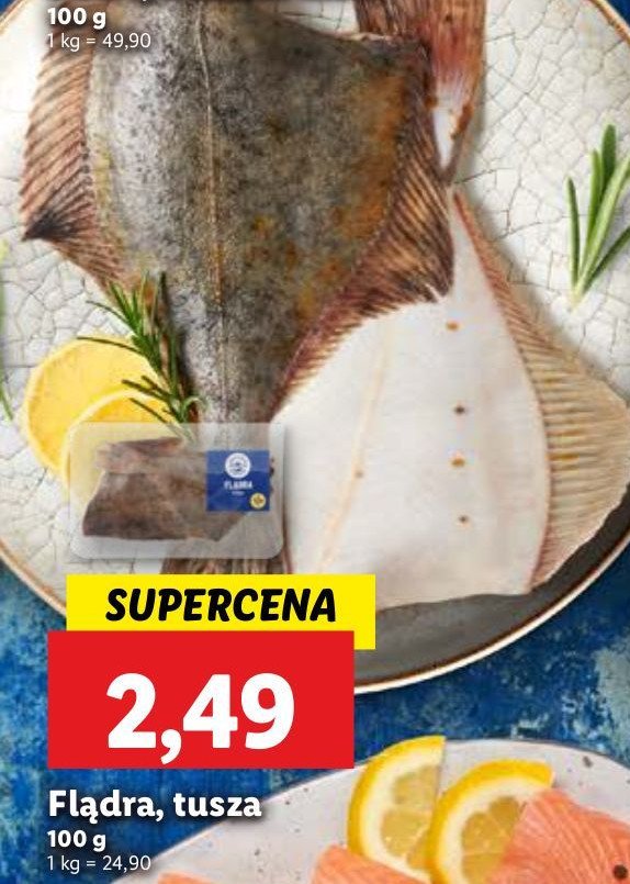 Flądra tusza ze skórą promocja w Lidl