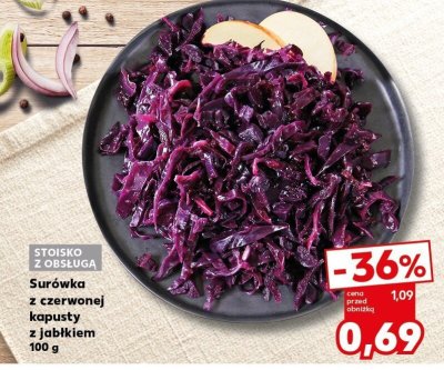Surówka z czerwonej kapusty z jabłkiem 100 g promocja w Kaufland