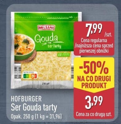 Ser Gouda tarty HOFBURGER promocja w Aldi