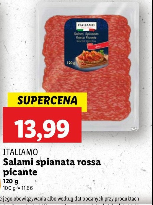 Salami rossa picante Italiamo promocja