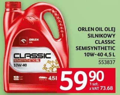Olej silnikowy Classic Semisynthetic promocja w Selgros