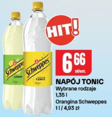Napój tonic Schweppes Orangina promocja w Chorten