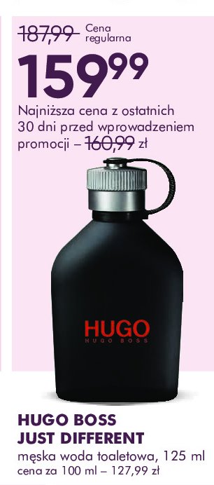 Woda toaletowa Hugo boss just different Hugo by hugo boss promocja