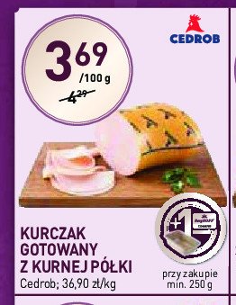 Kurczak gotowany z kurnej półki Cedrob promocja