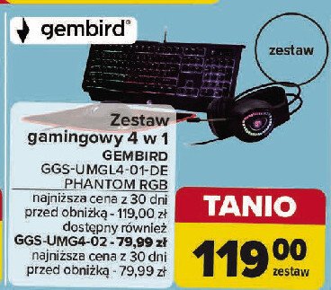 Zestaw gamingowy ggs-umg4-01 Gembird promocja