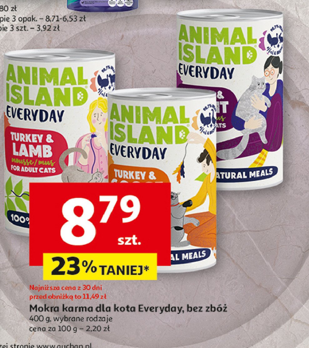 Karma dla kota indyk - gęś Animal island promocja