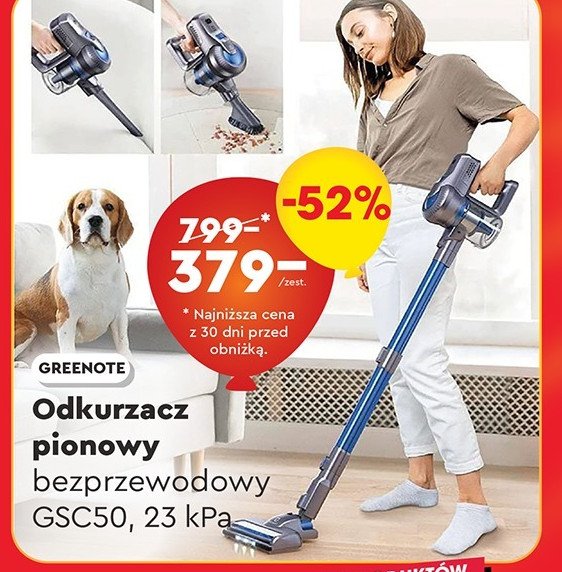 Odkurzacz gsc50 Greenote promocja w Biedronka