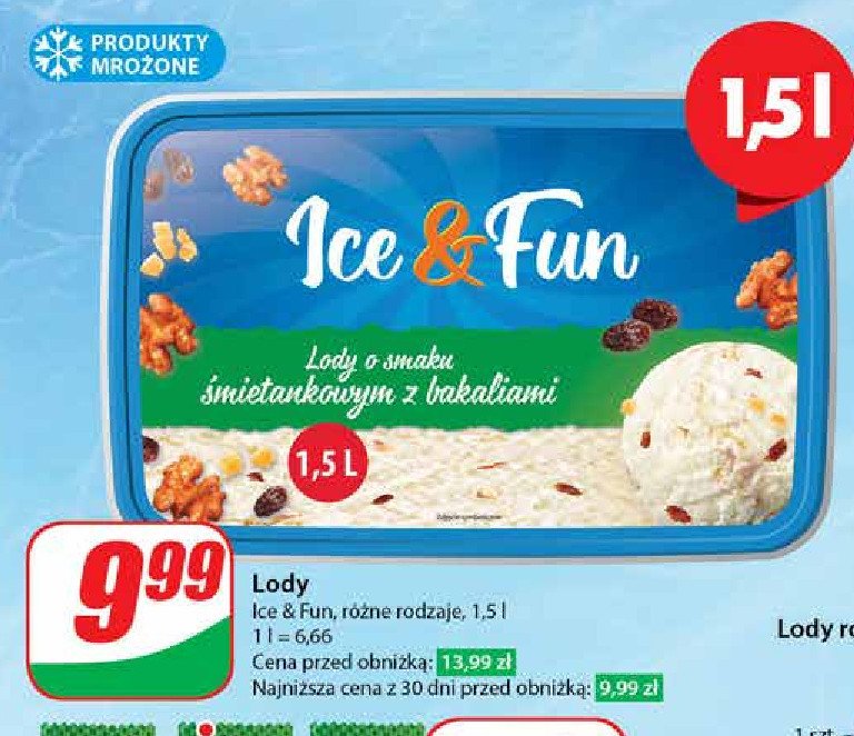 Lody bakaliowe Koral ice&fun promocja