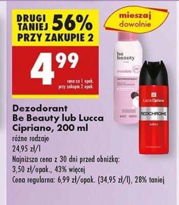 Dezodorant invisible Be beauty care promocja