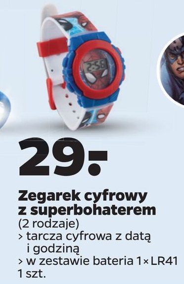 Zegarek cyfrowy spiderman promocja