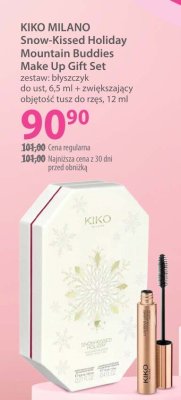 Zestaw kosmetyków do makijażu KIKO MILANO Snow-Kissed Holiday Mountain Buddies Make Up Gift Set promocja w Hebe