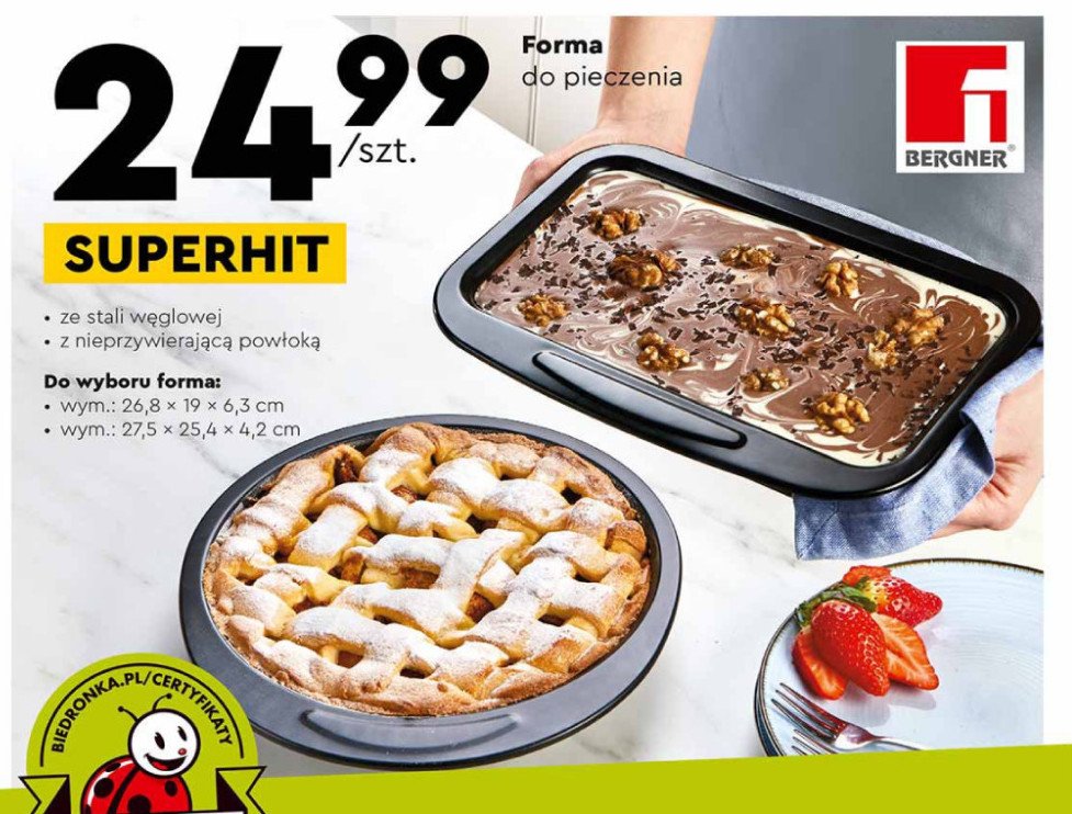 Forma do pieczenia 26.8 x 19 x 6.3 cm Bergner promocja