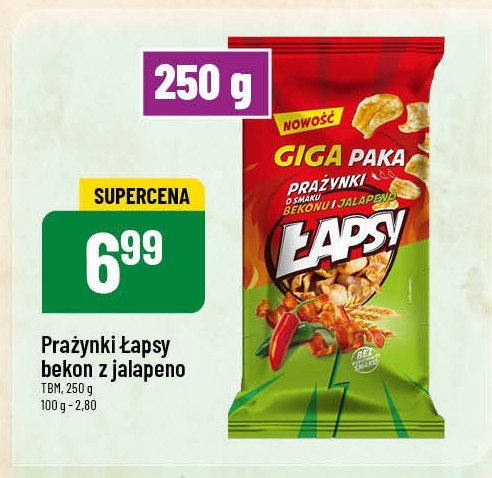 Prażynki bekon- jalapeno Łapsy promocja