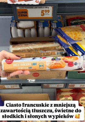 Ciasto francuskie Light 300 g promocja w Biedronka