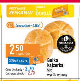 Kajzerka Piekarnia e.leclerc promocja