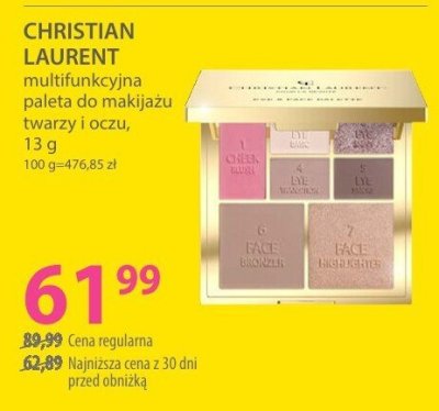 Paleta do makijażu CHRISTIAN LAURENT multifunkcyjna twarzy i oczu 13 g promocja w Hebe