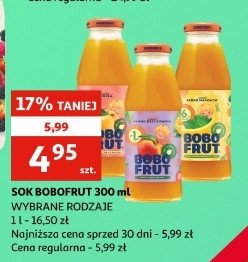 Sok jabłko, marchewka i morela Bobo frut promocja