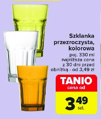 Szklanka kolorowa 330 ml promocja