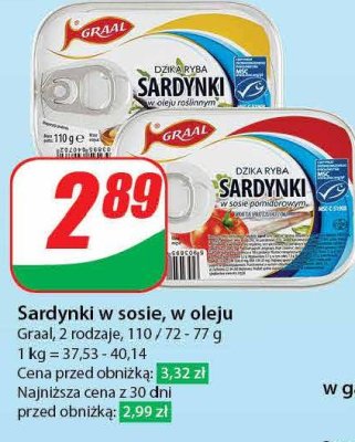 Sardynki w oleju Graal promocja