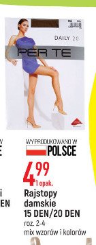 Rajstopy damskie 15 den 2-4 Per te promocja
